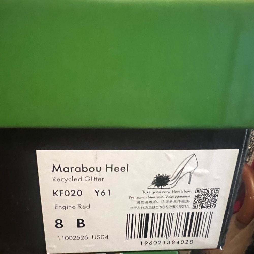 🆕kate spade new york Marabou PomPom All Over Glitter Pointed Toe Stiletto Pump - Picture 9 of 9